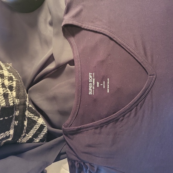 Black puff sleeve knit top 0043 - Picture 3 of 6